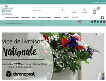 Tablet Screenshot of lafontainefleurie.fr